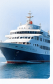 High-speed ferry at sea
